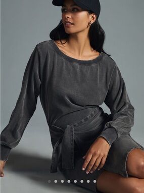 Anthropologie long sleeve wrap dress